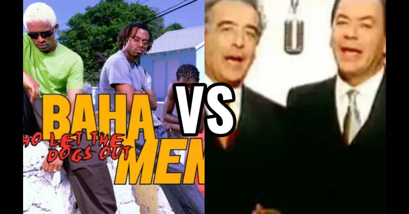 Macarena by Los Del Rio vs. Who Let the Dogs Out by Baha Men