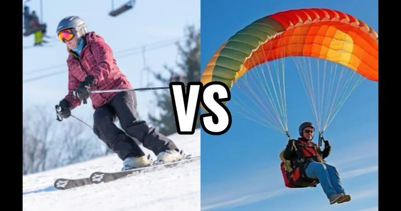 Paragliding vs. Skiing
