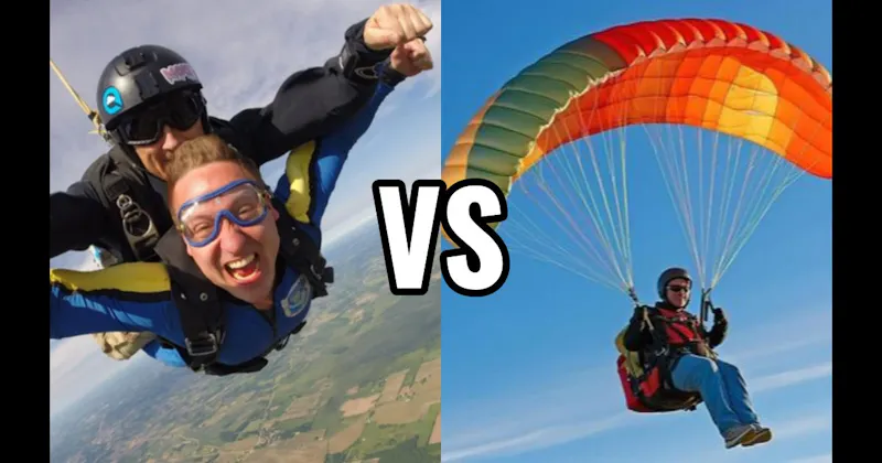 Paragliding vs. Skydiving