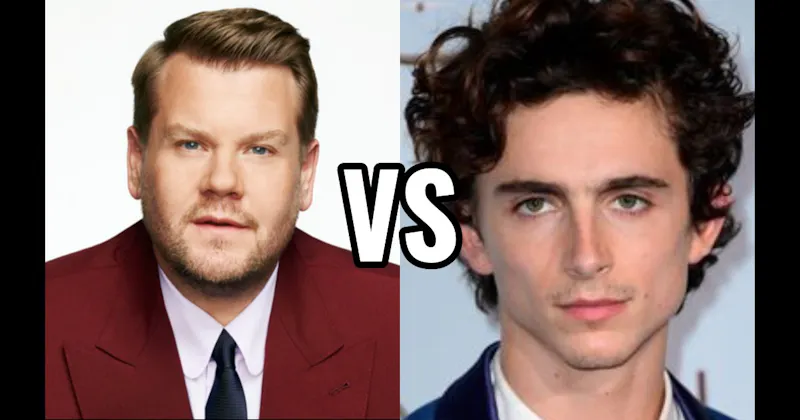 James Corden vs. Timothée Chalamet