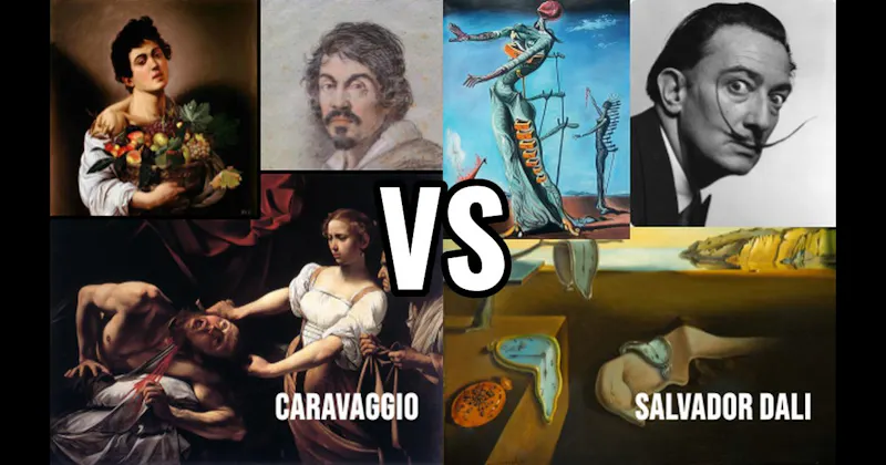 Caravaggio vs. Salvador Dalí