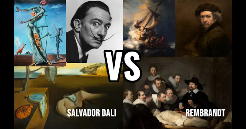 Rembrandt vs. Salvador Dalí