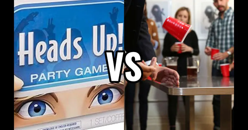 Flip Cup vs. Heads Up!