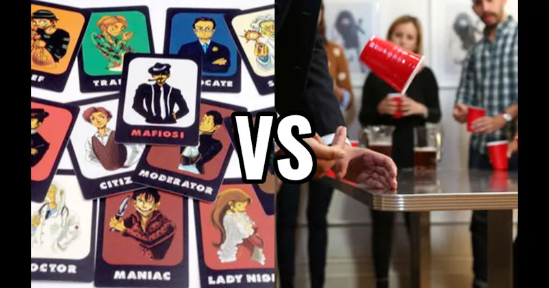 Flip Cup vs. Mafia / Werewolf
