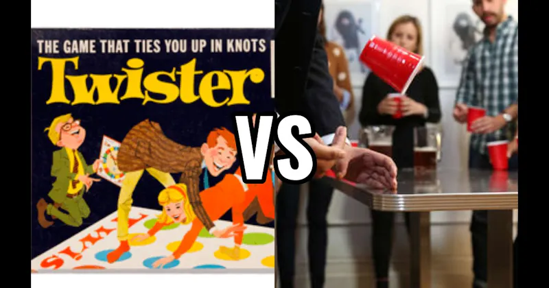 Flip Cup vs. Twister