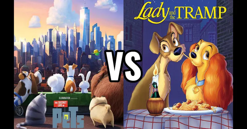 Lady and the Tramp vs. The Secret Life of Pets