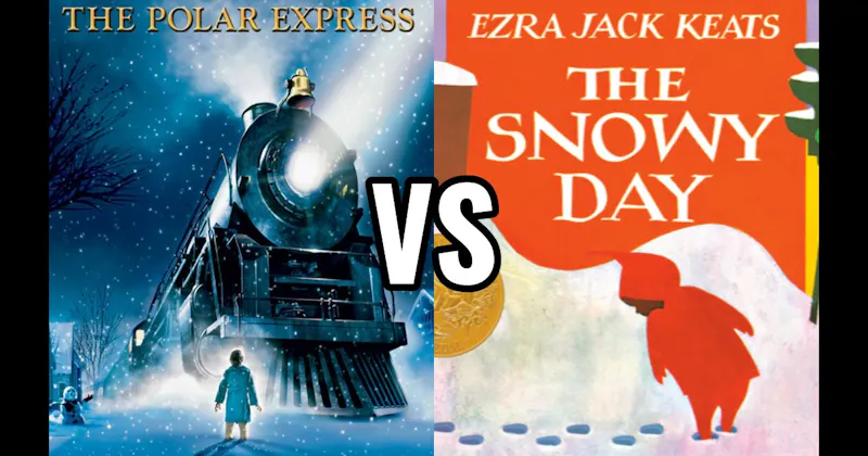 The Polar Express Book vs. The Snowy Day