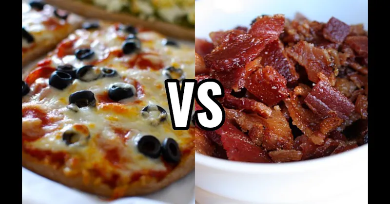 Bacon vs. Black Olives