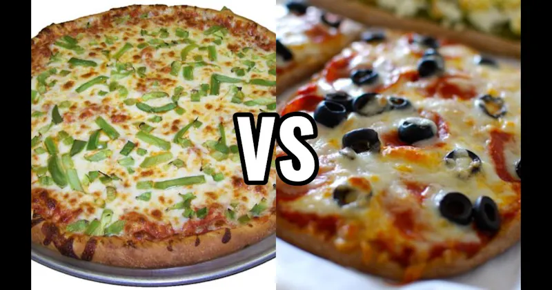 Black Olives vs. Green Peppers