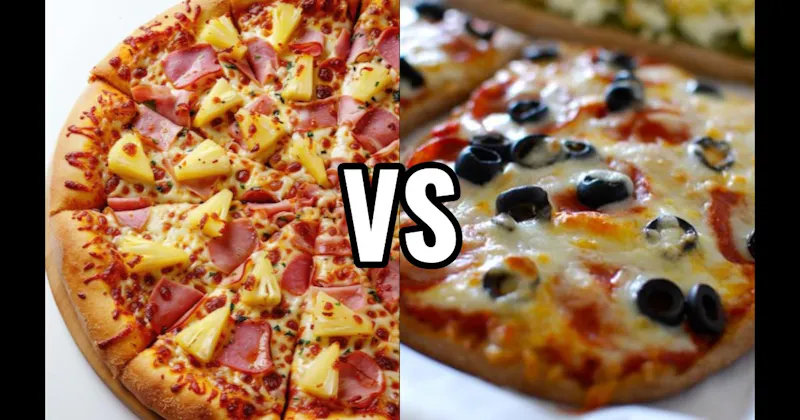 Black Olives vs. Pineapple
