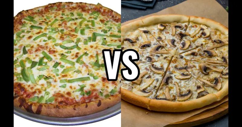 Green Peppers vs. Mushrooms