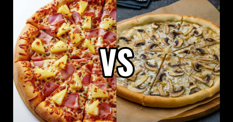 Mushrooms vs. Pineapple