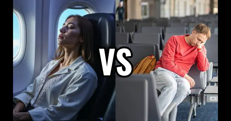 Airplane Seat vs. Airport Gate Seat