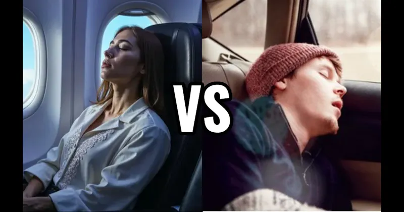 Airplane Seat vs. Backseat of a Car