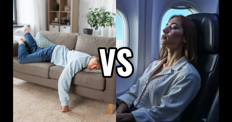 Airplane Seat vs. Couch