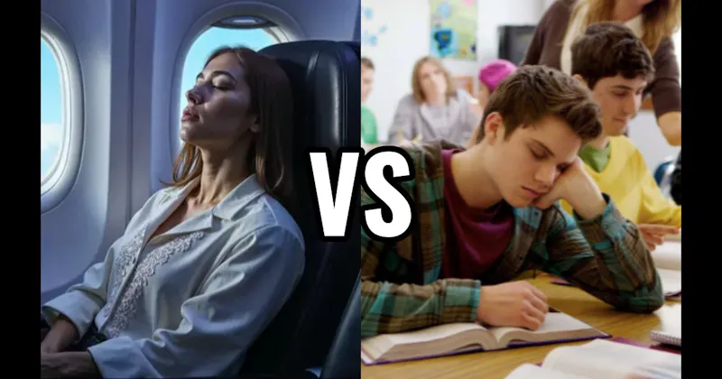 Airplane Seat vs. In Class