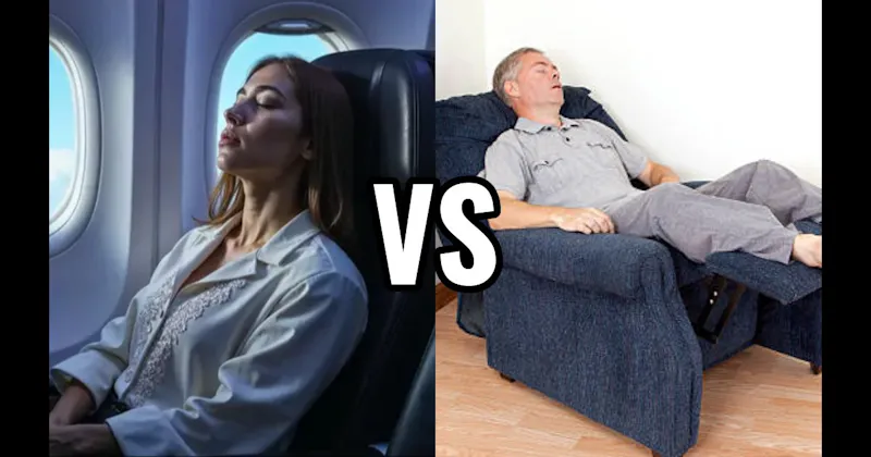 Airplane Seat vs. Recliner