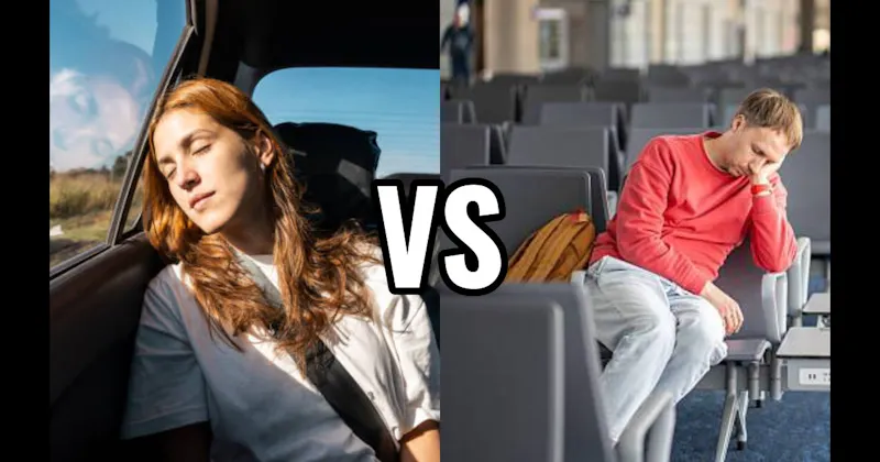 Airport Gate Seat vs. Car Passenger Seat