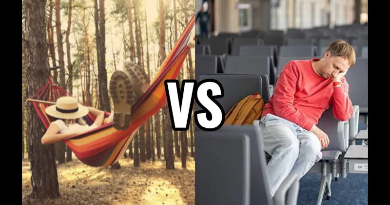 Airport Gate Seat vs. Hammock