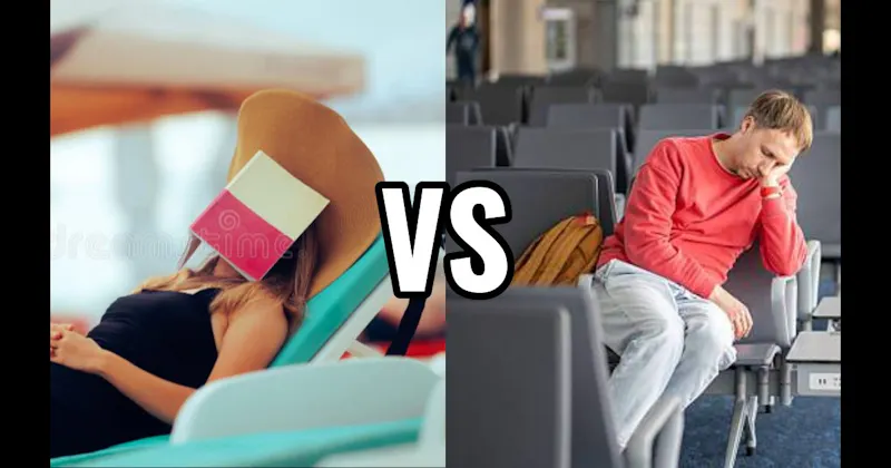 Airport Gate Seat vs. Pool Lounge Chair