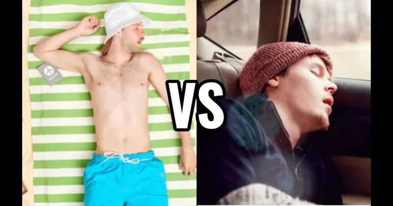 Backseat of a Car vs. Beach Towel