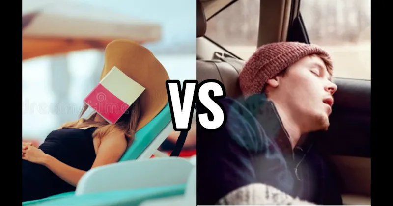 Backseat of a Car vs. Pool Lounge Chair