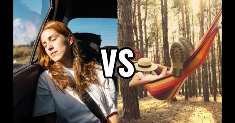 Car Passenger Seat vs. Hammock