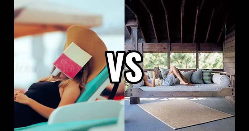 Pool Lounge Chair vs. Porch Swing
