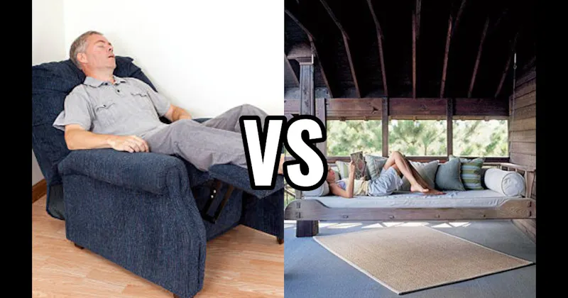Porch Swing vs. Recliner