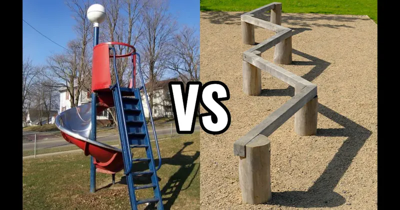Balance Beam vs. Spiral Slide