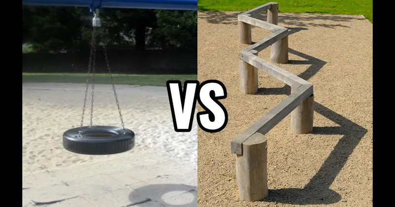 Balance Beam vs. Tire Swing