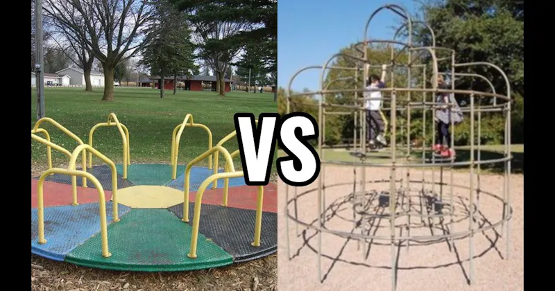 Jungle Gym vs. Merry-Go-Round