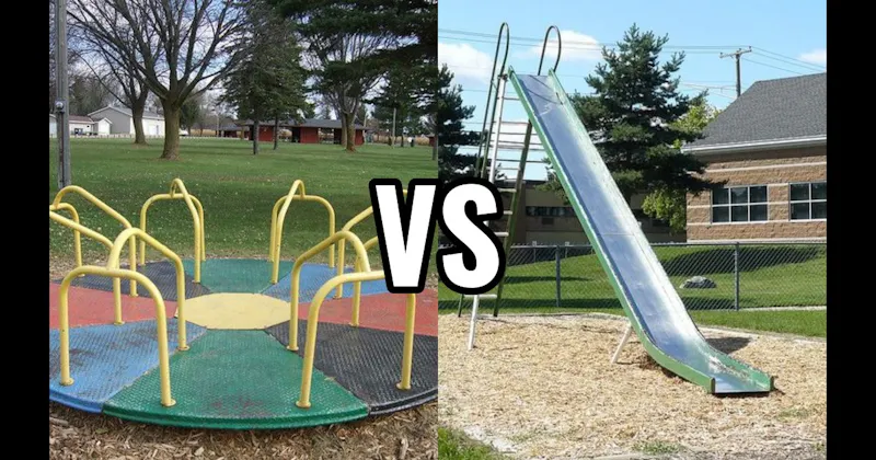 Merry-Go-Round vs. Metal Slide