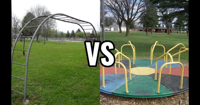 Merry-Go-Round vs. Monkey Bars