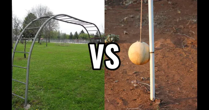 Monkey Bars vs. Tetherball