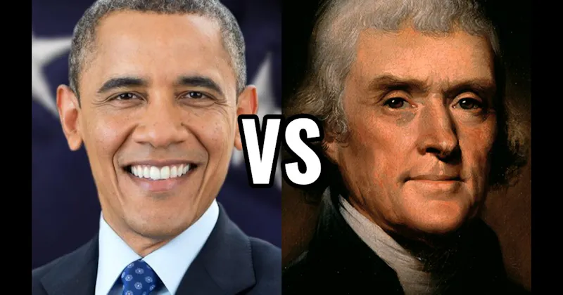 Barack Obama vs. Thomas Jefferson