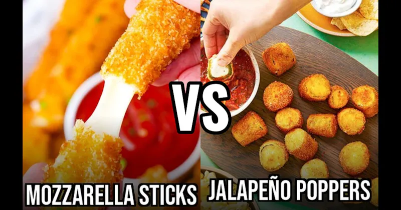 Jalapeño Poppers vs. Mozzarella Sticks