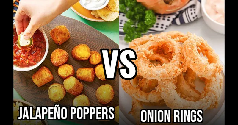 Jalapeño Poppers vs. Onion Rings