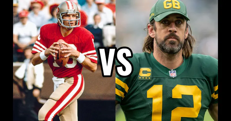 Aaron Rodgers vs. Joe Montana