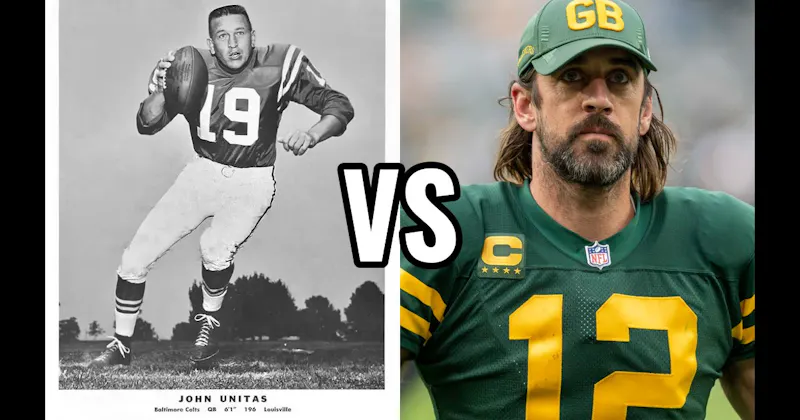 Aaron Rodgers vs. Johnny Unitas