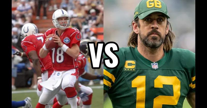 Aaron Rodgers vs. Peyton Manning