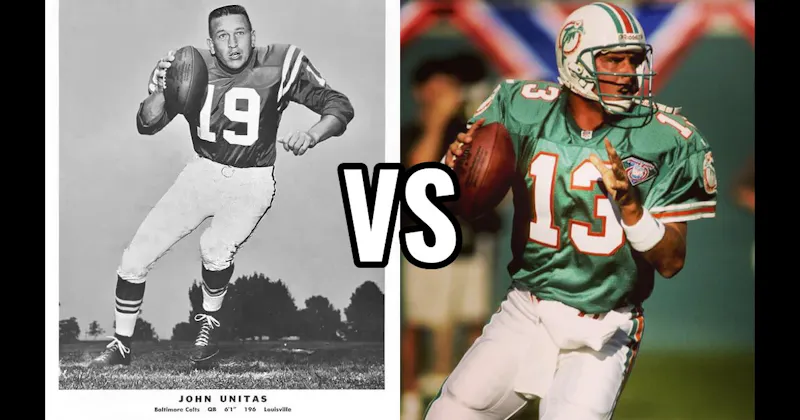 Dan Marino vs. Johnny Unitas