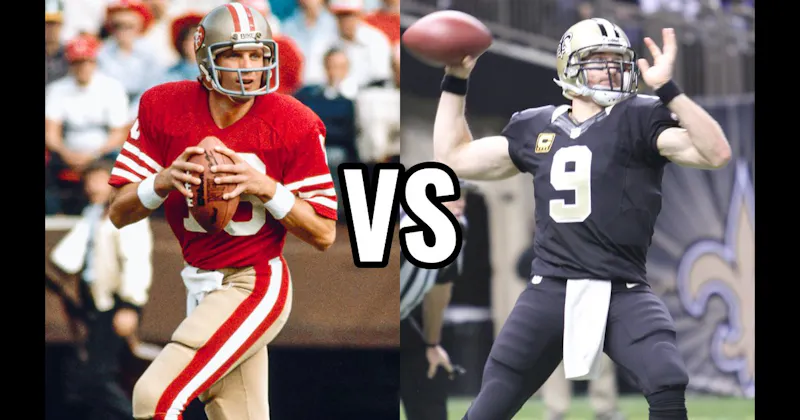 Drew Brees vs. Joe Montana