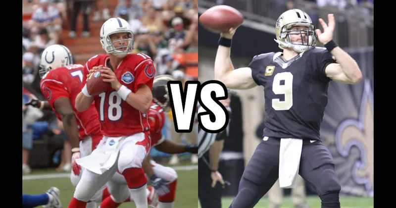 Drew Brees vs. Peyton Manning