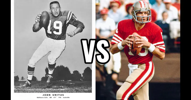Joe Montana vs. Johnny Unitas