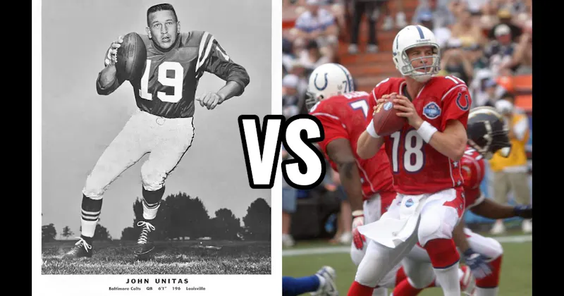 Johnny Unitas vs. Peyton Manning