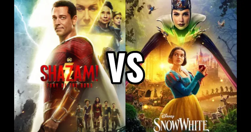 Shazam! Fury of the Gods (2023) vs. Snow White (2024)