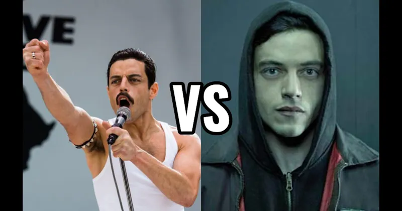 Elliot Alderson in Mr. Robot vs. Freddie Mercury in Bohemian Rhapsody