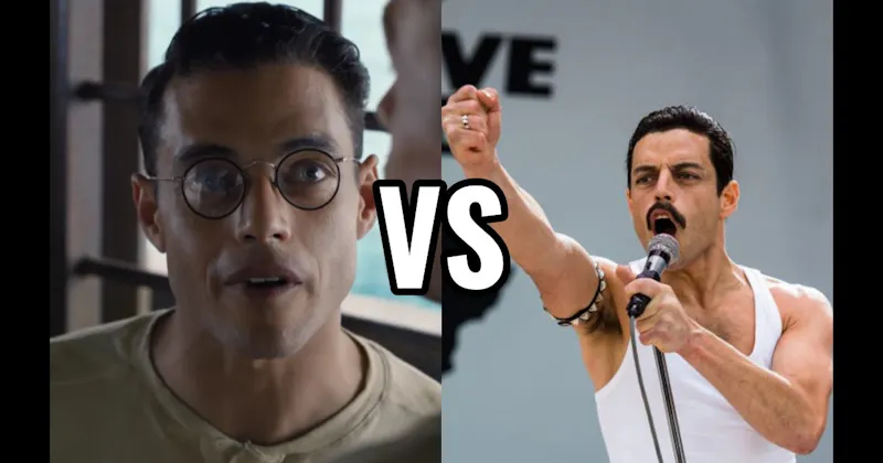 Freddie Mercury in Bohemian Rhapsody vs. Louis Dega in Papillon