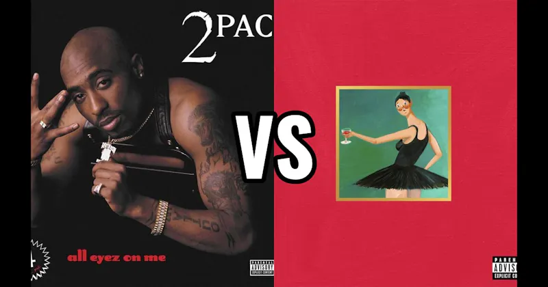 All Eyez on Me vs. My Beautiful Dark Twisted Fantasy